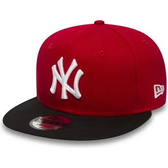 cepur-plakana-sarkans-snapback-ajustable-9fifty-cotton-block-no-new-york-yankees-mlb-no-new-era