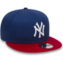 new-era-new-york-yankees-mlb-9fifty-cotton-block-verstellbare-blaue-flat-cap