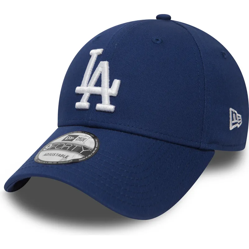 cepur-izliekta-zils-regulejama-lente-9forty-essential-no-los-angeles-dodgers-mlb-no-new-era