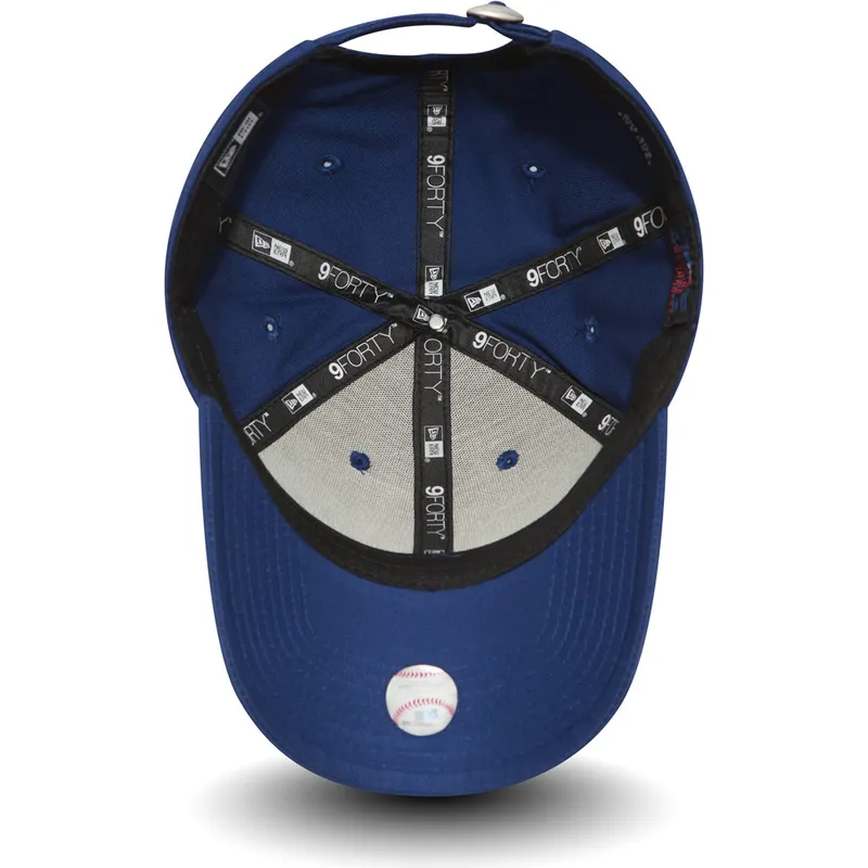 cepur-izliekta-zils-regulejama-lente-9forty-essential-no-los-angeles-dodgers-mlb-no-new-era