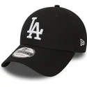 czarna-zakrzywiona-czapka-regulowana-9forty-essential-los-angeles-dodgers-mlb-od-new-era