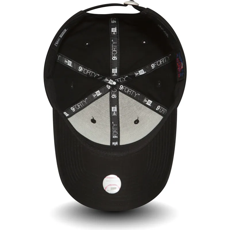 cepur-izliekta-melns-regulejama-lente-9forty-essential-no-los-angeles-dodgers-mlb-no-new-era