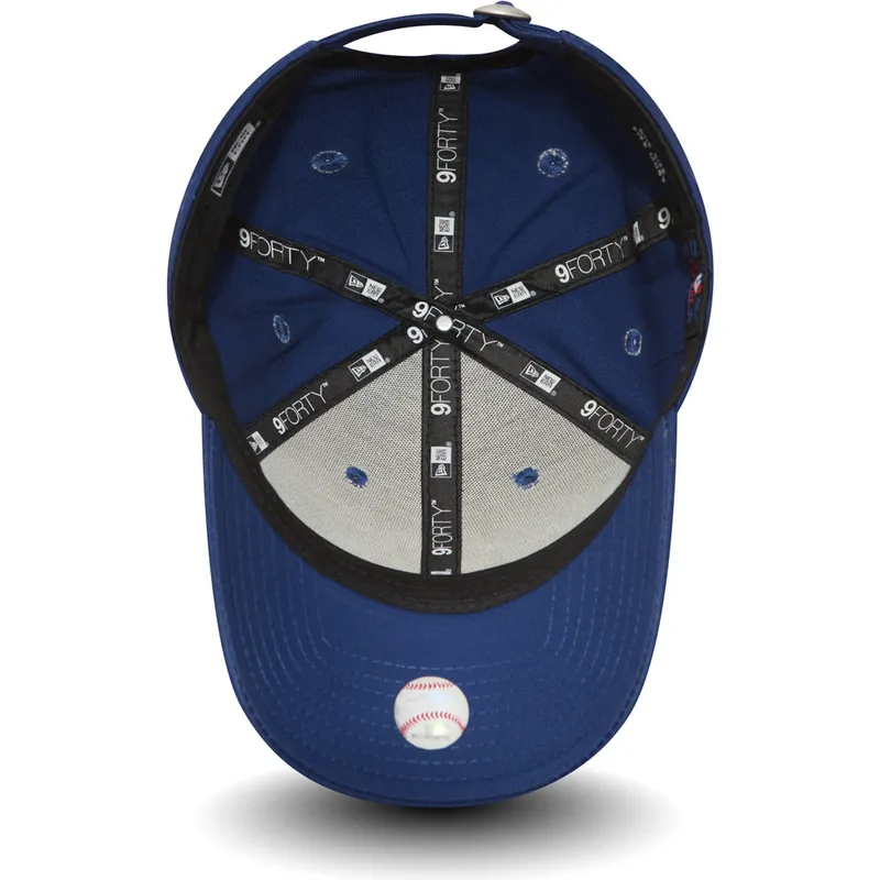 blaue-verstellbare-curved-cap-9forty-essential-der-new-york-yankees-mlb-von-new-era