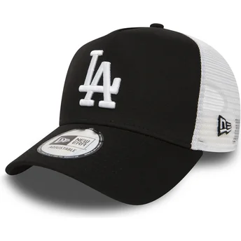 Schwarze Trucker-Kappe Clean A Frame der Los Angeles Dodgers MLB von New Era