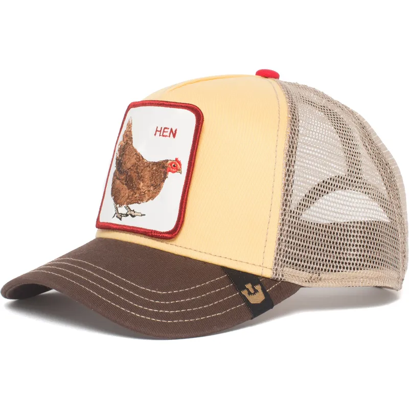 cepur-izliekta-truckeris-dzeltens-snapback-hen-the-farm-no-goorin-bros