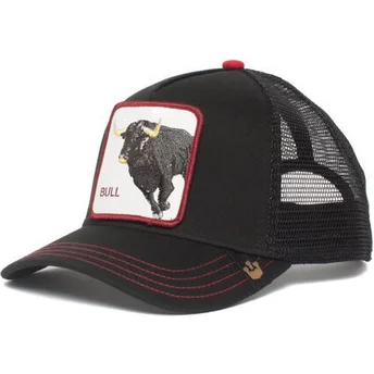 cepur-izliekta-truckeris-melns-snapback-bull-honky-the-farm-no-goorin-bros