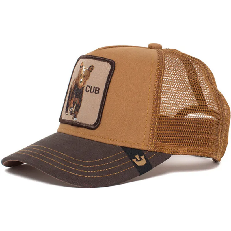 cepur-izliekta-truckeris-bruns-snapback-berniem-osezno-baby-cub-the-farm-no-goorin-bros