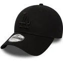 cepur-izliekta-melns-regulejama-lente-9forty-essential-no-los-angeles-dodgers-mlb-no-new-era