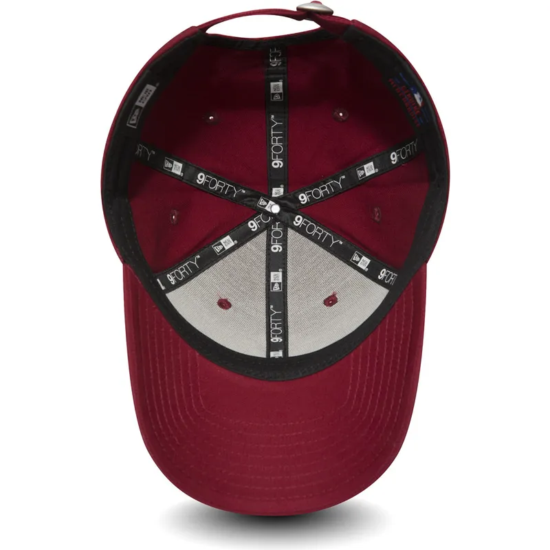cepur-izliekta-sarkans-regulejama-lente-cardenal-9forty-essential-no-new-york-yankees-mlb-no-new-era