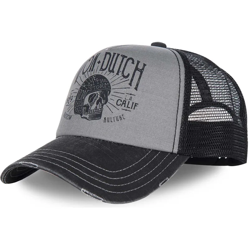 graue-und-schwarze-verstellbare-curved-cap-crew1-von-von-dutch
