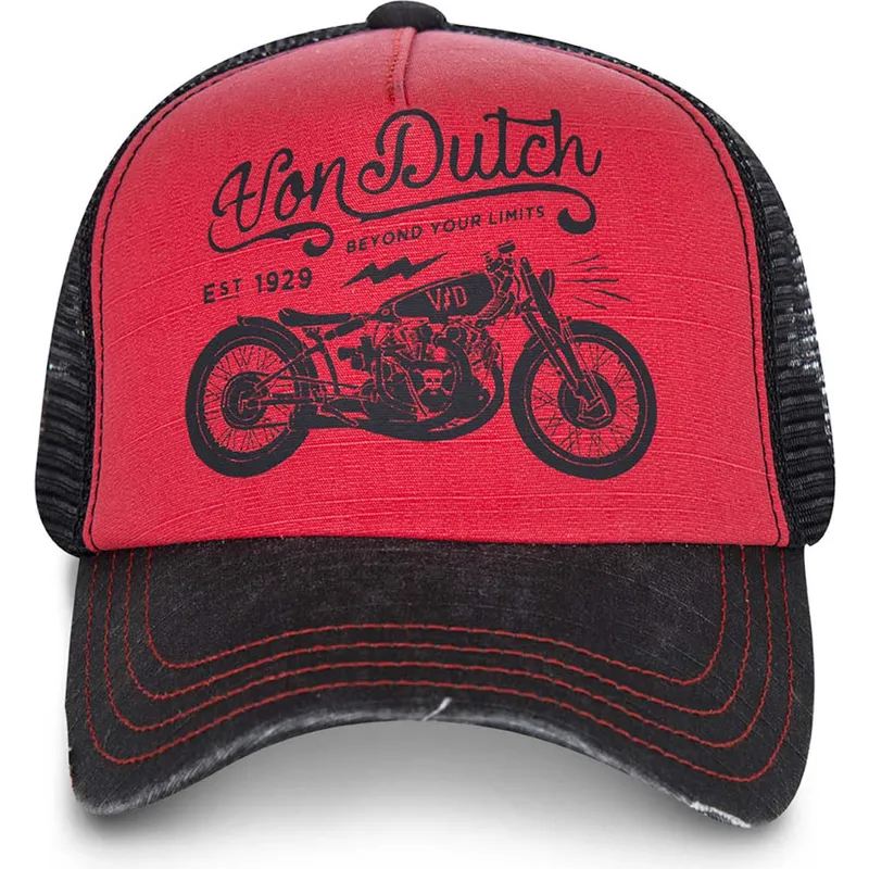 cepur-izliekta-truckeris-sarkans-regulejams-crew3-no-von-dutch