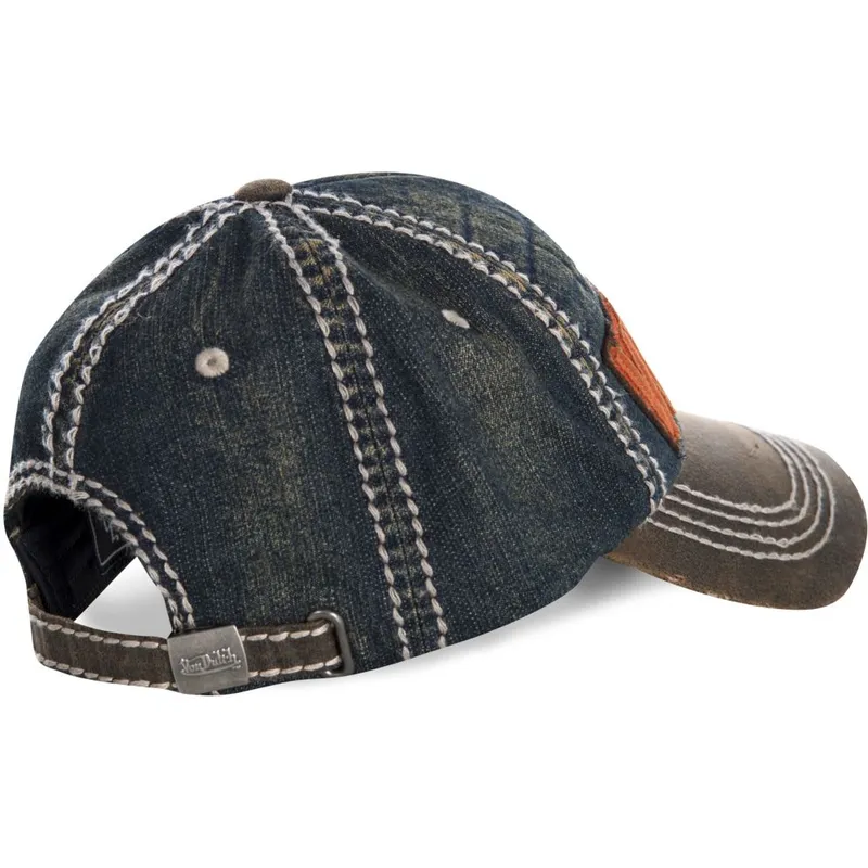 cepur-izliekta-zils-regulejams-efecto-vaquero-donald01-no-von-dutch