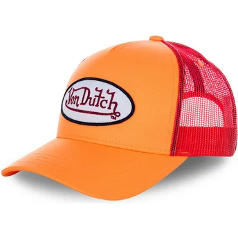 Czapka trucker pomarańczowo-czerwona FRESH03 od Von Dutch