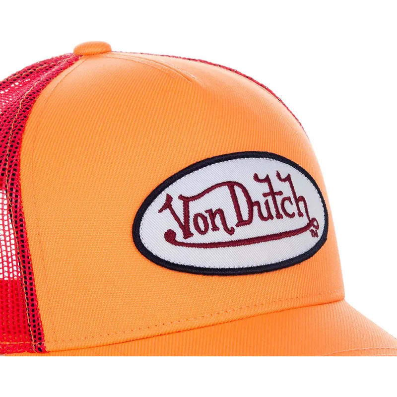 cap-izliekta-orange-snapback-no-von-dutch
