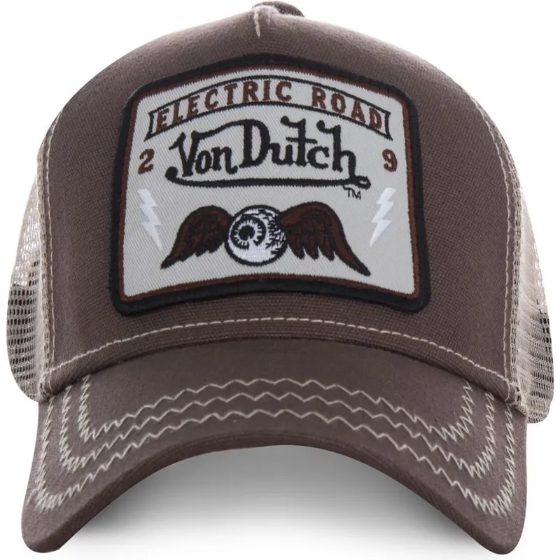 cap-izliekta-brown-snapback-no-von-dutch