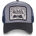 cap-izliekta-gray-snapback-no-von-dutch