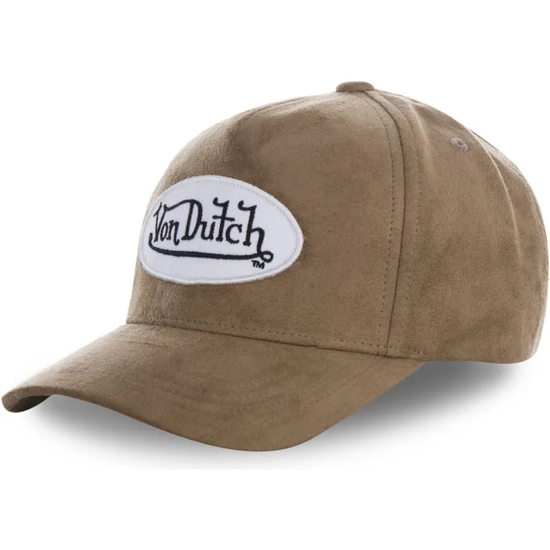 cepur-izliekta-bruns-regulejams-suede4-no-von-dutch