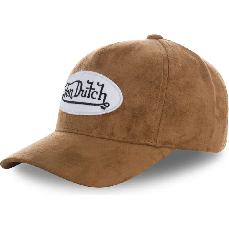 cepur-izliekta-bruns-regulejams-suede5-no-von-dutch