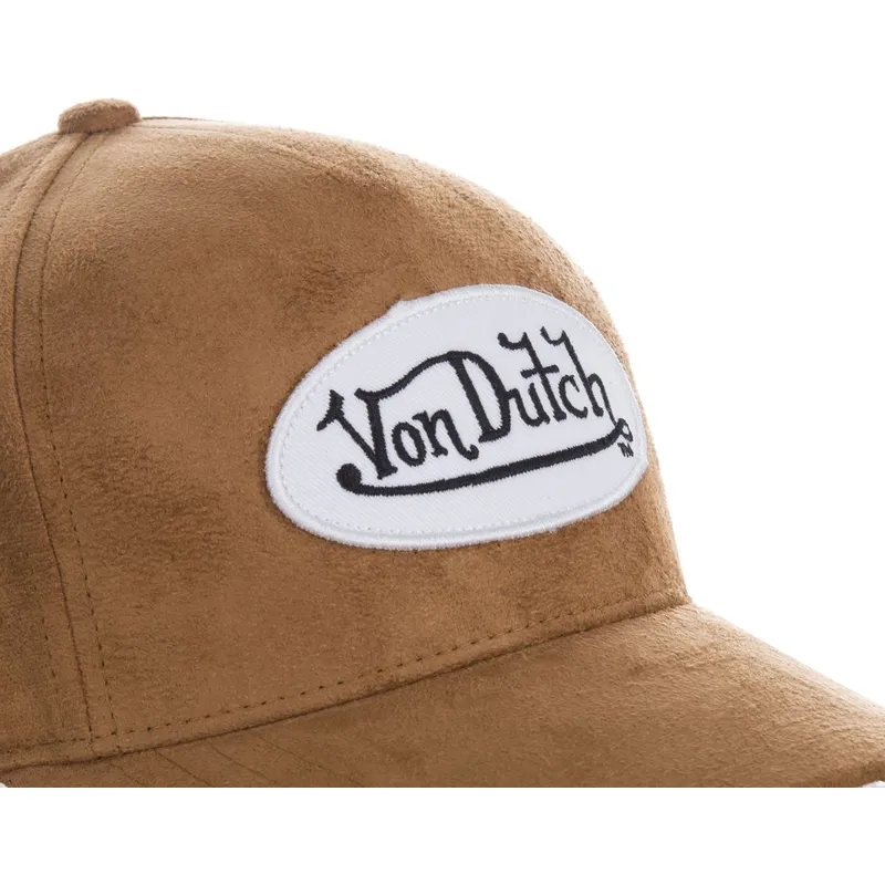 cepur-izliekta-bruns-regulejams-suede5-no-von-dutch