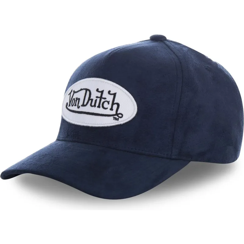 cepur-izliekta-tumsi-zils-regulejams-suede8-no-von-dutch