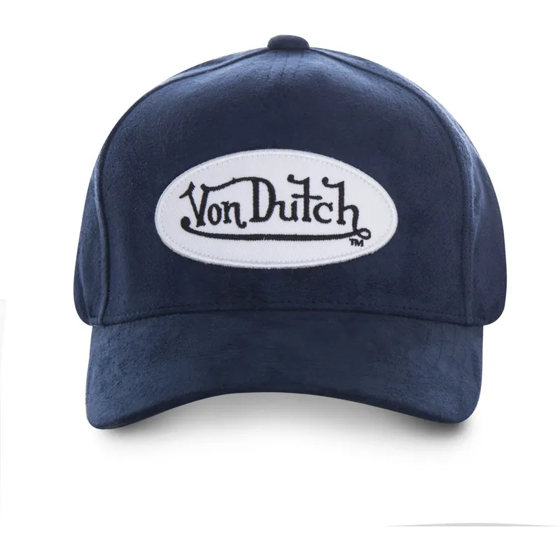 cepur-izliekta-tumsi-zils-regulejams-suede8-no-von-dutch
