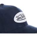 cepur-izliekta-tumsi-zils-regulejams-suede8-no-von-dutch