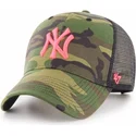 cepur-izliekta-truckeris-maskesanas-snapback-rosa-no-new-york-yankees-mlb-no-47-brand