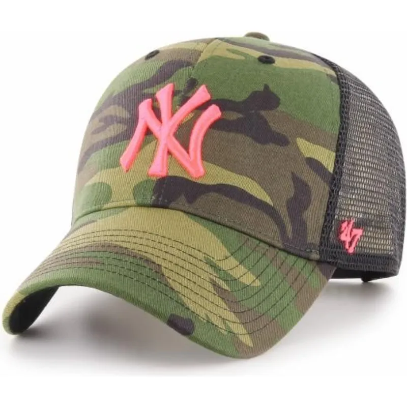 cepur-izliekta-truckeris-maskesanas-snapback-rosa-no-new-york-yankees-mlb-no-47-brand