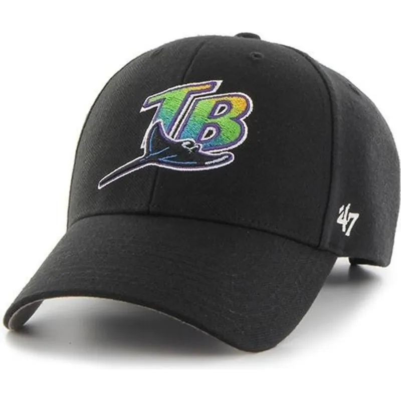 cepur-izliekta-melns-regulejams-no-tampa-bay-rays-mlb-no-47-brand