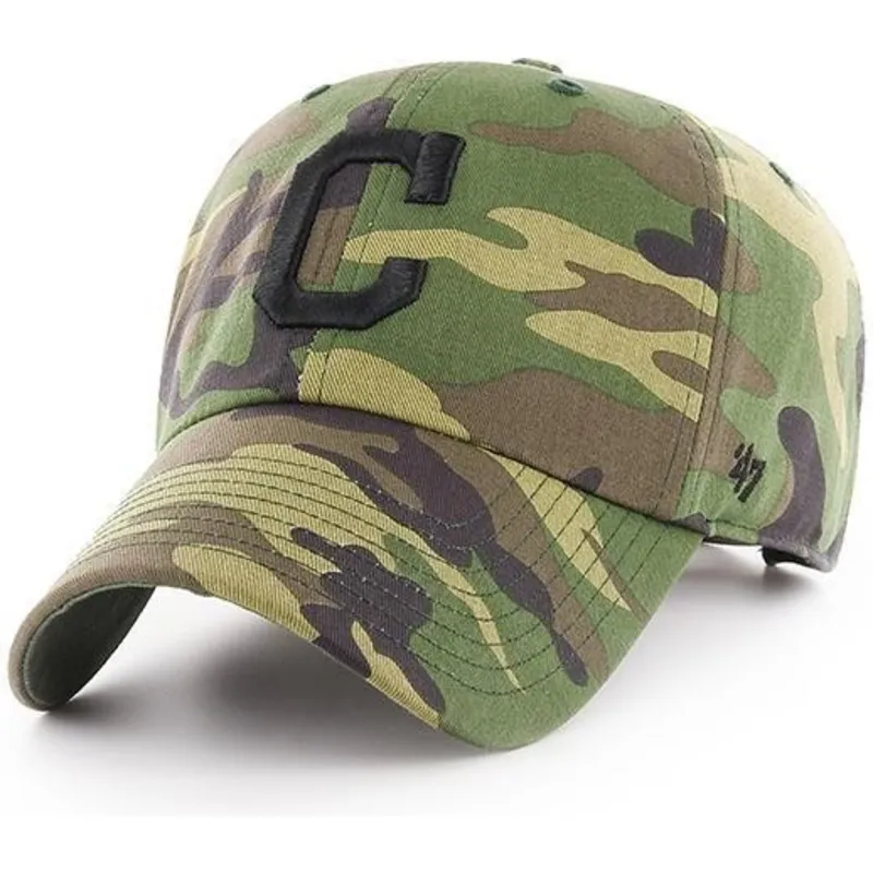 cap-izliekta-camouflage-adjustable-strap-negro-no-cleveland-indians-mlb-no-47-brand
