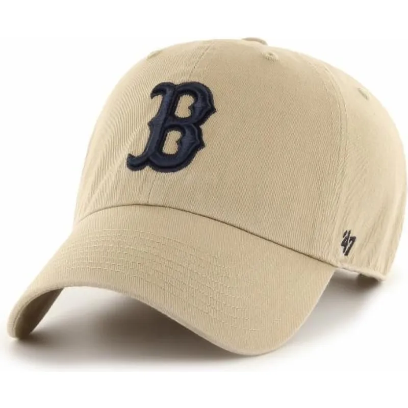 cap-izliekta-beige-adjustable-strap-negro-no-boston-red-sox-mlb-no-47-brand