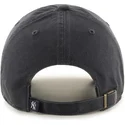 47-brand-mlb-clean-up-new-york-yankees-dunkelgraue-kappe-mit-gebogenem-schirm-und-dunkelgrauem-logo