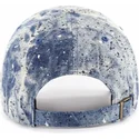 47-brand-mlb-clean-up-splat-new-york-yankees-blaue-kappe-mit-gebogenem-schirm-und-blauem-logo