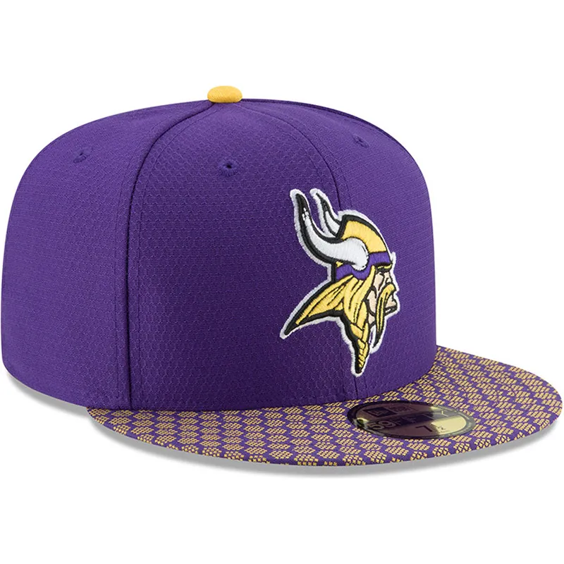 cepur-plakana-violets-pieguloss-59fifty-sideline-no-minnesota-vikings-nfl-no-new-era