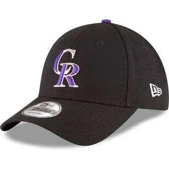 Cepur izliekta melns regulējams 9FORTY The League no Colorado Rockies MLB no New Era