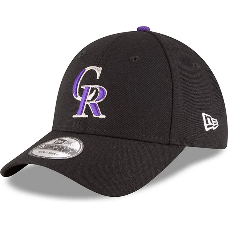 cepur-izliekta-melns-regulejams-9forty-the-league-no-colorado-rockies-mlb-no-new-era