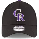 cepur-izliekta-melns-regulejams-9forty-the-league-no-colorado-rockies-mlb-no-new-era