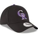 cepur-izliekta-melns-regulejams-9forty-the-league-no-colorado-rockies-mlb-no-new-era