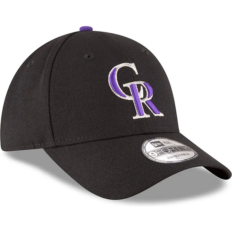 cepur-izliekta-melns-regulejams-9forty-the-league-no-colorado-rockies-mlb-no-new-era