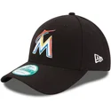 cap-izliekta-black-adjustable-strap-9forty-the-league-no-miami-marlins-mlb-no-new-era