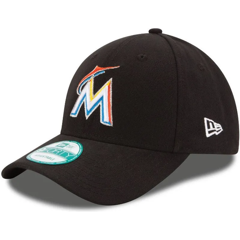 cap-izliekta-black-adjustable-strap-9forty-the-league-no-miami-marlins-mlb-no-new-era