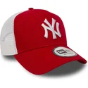 gorra-trucker-roja-clean-a-frame-2-de-new-york-yankees-mlb-de-new-era