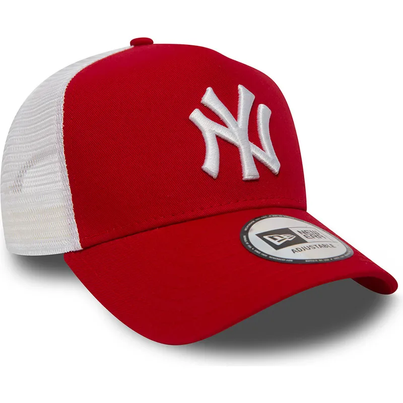 czapka-trucker-czerwona-clean-a-frame-2-new-york-yankees-mlb-new-era