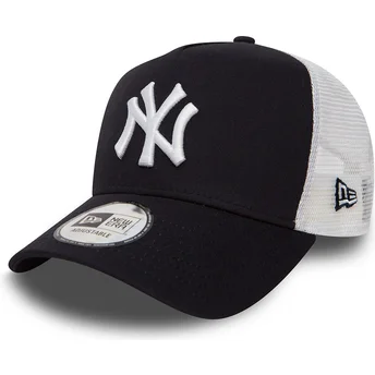 Cepur izliekta truckeris tumši zils snapback Clean A Frame 2 no New York Yankees MLB no New Era