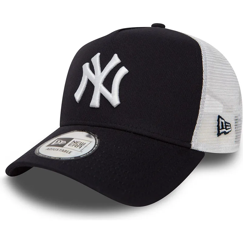 trucker-cap-marineblau-clean-a-frame-2-von-new-york-yankees-mlb-von-new-era