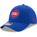 verstellbare-blaue-curved-cap-9forty-the-league-der-detroit-pistons-nba-von-new-era