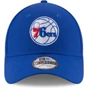 cap-izliekta-blue-adjustable-strap-9forty-the-league-no-philadelphia-76ers-nba-no-new-era