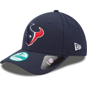 New Era Curved Brim 9FORTY The League Houston Texans NFL Adjustable Cap marineblau