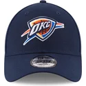 cap-izliekta-navy-blue-adjustable-strap-9forty-the-league-no-oklahoma-city-thunder-nba-no-new-era