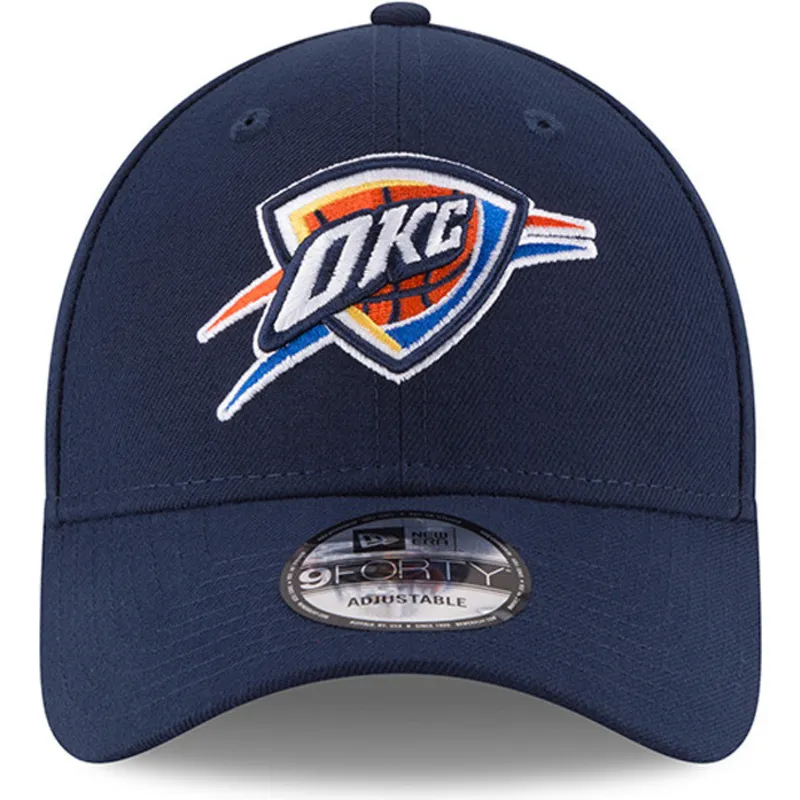 cepur-izliekta-tumsi-zils-regulejama-lente-9forty-the-league-no-oklahoma-city-thunder-nba-no-new-era